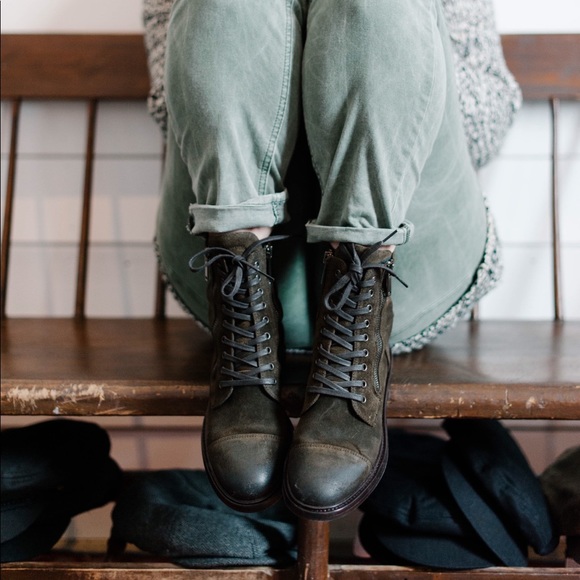 Thursday Boots Shoes - THURSDAY BOOTS Dark Olive Suede “Major”